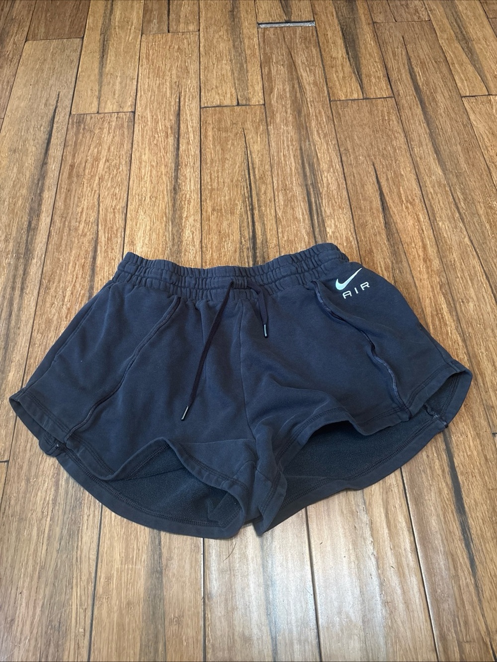 Nike Running Shorts Womens Large Black High Rise Athletic Gym